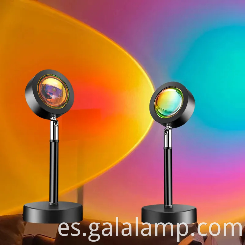 Lámpara de proyector USB Sunset - LED Rainbow Night Light for Home